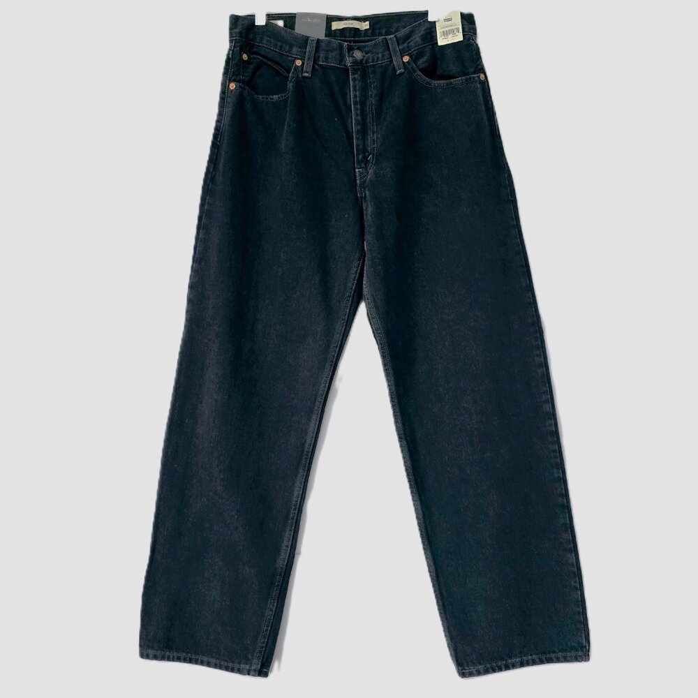 Levi's Premium Low Rise Straight Dad Jeans 30 Black Wash NWT